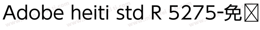 Adobe heiti std R 5275字体转换